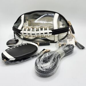 PurseN - Touchdown Messenger Bag Set (Stadium Approved, Clear, NWT)